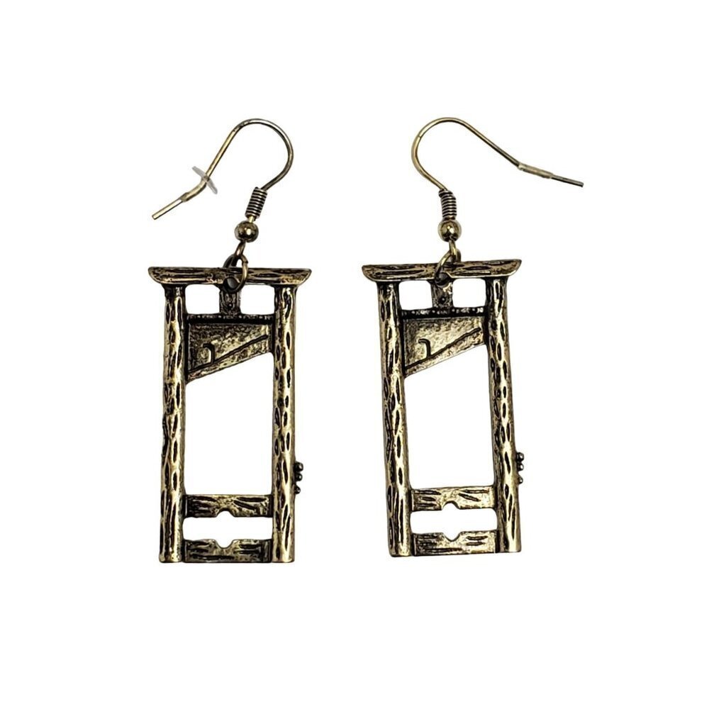 Emory Rose Guillotine Earrings  Bronze Alloy Wire Hook